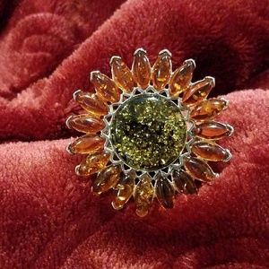 Silver Rush | Jewelry | Silver Rush Shades Of Amber Sunstyle Ring ...